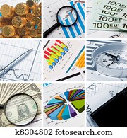 Financial and business charts and graphs Financial and business charts and graphs