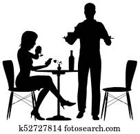 Man serving meal Man serving meal