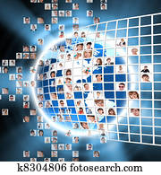 Media technology concept Media technology concept