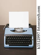 Old fashioned typewriter.