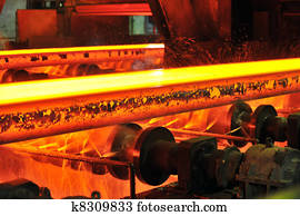 quentes, aço, ligado, transportador
