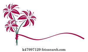 ריח, של, lilies.