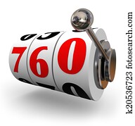 Credit Score Slot Machine Wheels Great Number Apply Loan
