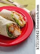 Crispy Chicken Caesar Wrap