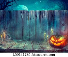dia das bruxas, fundo, com, abóbora