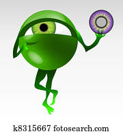 Eyeball mascotte Eyeball mascotte