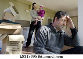 familia, problemas, -, sin hogar