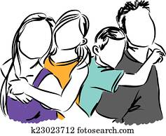 happy family illustration happy family illustration