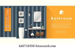 Interior design Modern bathroom background 6 Interior design Modern bathroom background 6