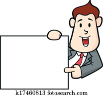 office worker with copy space