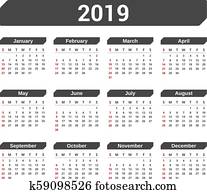 2019 Calendar
