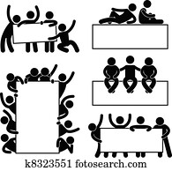 amigo, segurando, vazio, bandeira