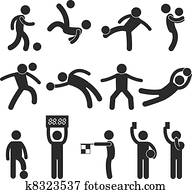 futebol, futebol, goleiro, árbitro