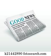 good news words on newspaper good news words on newspaper