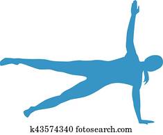 Pilates silhouettes Pilates silhouettes