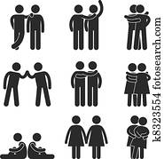 הומוסקסואלי, לסביט, הטרוסקסואל, איקון