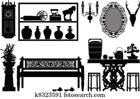 ישן, עתיק, מסורתי, רהיטים