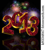 2013 fireworks for New Year 2013 fireworks for New Year