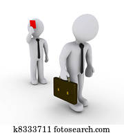 Businessman is fired with red card Businessman is fired with red card