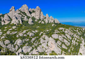 Montserrat mountains, Spain