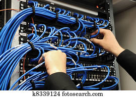 Server room with equipments Server room with equipments