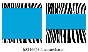 Blue Zebra Paper Set Blue Zebra Paper Set