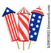 Cartoon fireworks Cartoon fireworks