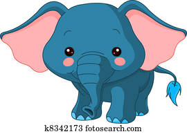 divertimento, zoo., elefante