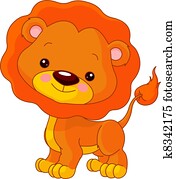 divertimento, zoo., leão