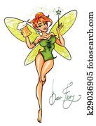 Fairy with beer mug Fairy with beer mug