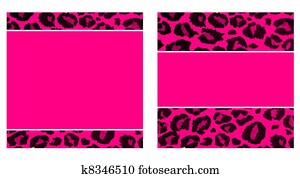 Hot Pink & Black Leopard Paper Set Hot Pink & Black Leopard Paper Set