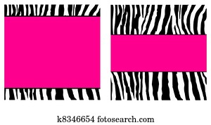 Hot Pink Zebra Paper Set Hot Pink Zebra Paper Set