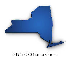 Map Of New York State 3d Shape Map Of New York State 3d Shape