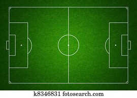 כדורגל, או, תחום של כדורגל, או, זרוק, הציין השקפה, עם, נכון, סימנים, ו, מידות, להעניק, סטנדרטים