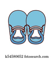 ベビー毛糸編み幼児靴 ピクチャー K Fotosearch