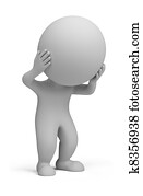 3d small people - stress