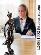 businesswoman in office