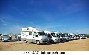 Concentration of caravans. 