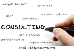 Consulting concept on Dry Erase Board Consulting concept on Dry Erase Board