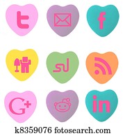Conversation Hearts Social Stamps Conversation Hearts Social Stamps