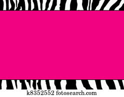 Fluorescent Pink Zebra Template Fluorescent Pink Zebra Template