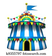 Illustration of a circus tent Illustration of a circus tent