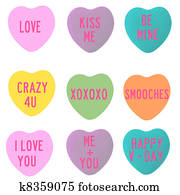 Love Conversation Hearts Love Conversation Hearts