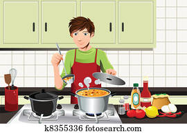Man cooking Man cooking