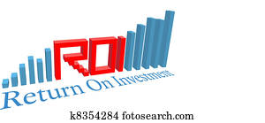 ROI Return on Investment business bar chart