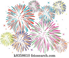 vector colorful fireworks vector colorful fireworks
