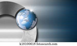 כחול, ו, מתכת, כרטיס ביקור