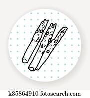 アスパラガス 野菜 漫画 イラスト クリップアート 切り張り イラスト 絵画 集 K13478601 Fotosearch