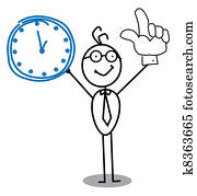 Clock Businessman Clock Businessman