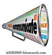 Communicate Bullhorn Megaphone Spread the Word Communicate Bullhorn Megaphone Spread the Word